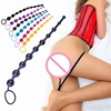 10 beads Soft Rubber Anal Plug Beads Long Orgasm Vagina Clit Pull Ring Ball Butt Toys Adults Women Stimulator Sex Accessories 1