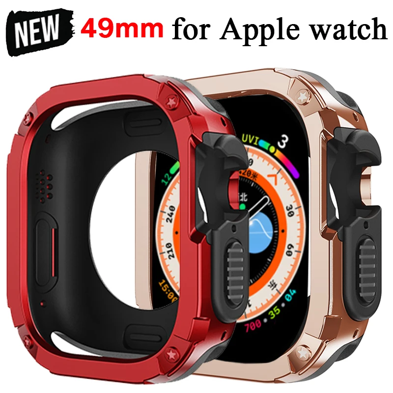 Premium Dual-Layer 2-in-1 Protective Apple Watch Case and Bumper Cover