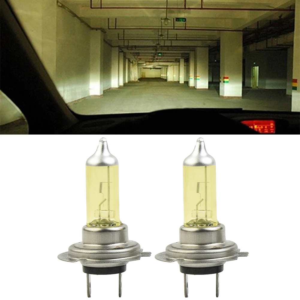 

Hot Sales High Quality. Lamps H7 Halogen Super Bright Vehicle Xenon Lights 12V 2 Pcs 55W 7cmx6cmx3cm Headlights