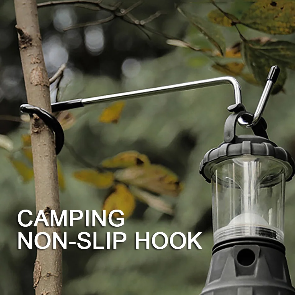 

Camping Tool Hanger Stainless Steel Non-slip Outdoor Tent Lamp Holder Hook Survival Equipment Hooks Fishing Lantern Hangers