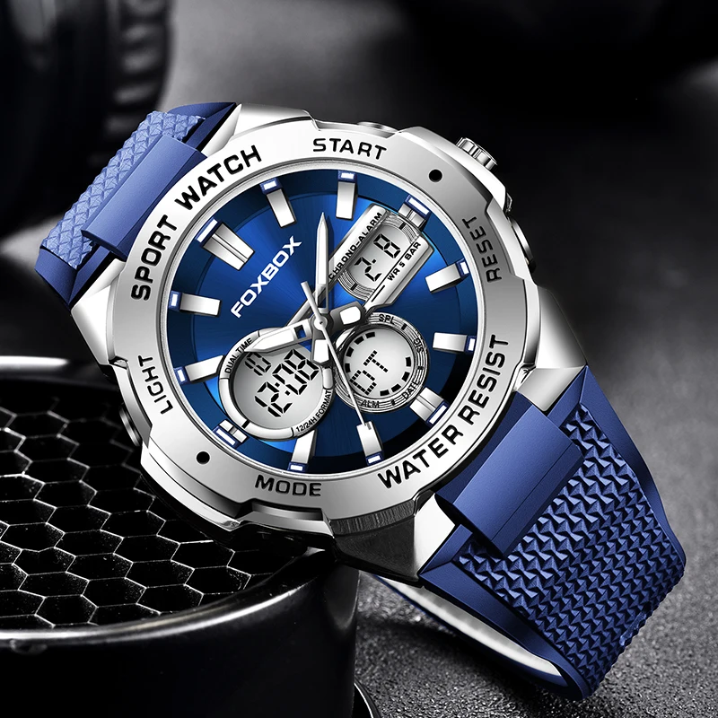 2023 LIGE Luxury LED Display Men Wristwatches Luminous Sport Man Watch Waterproof Military Quartz Male Clock Relogio Masculino
