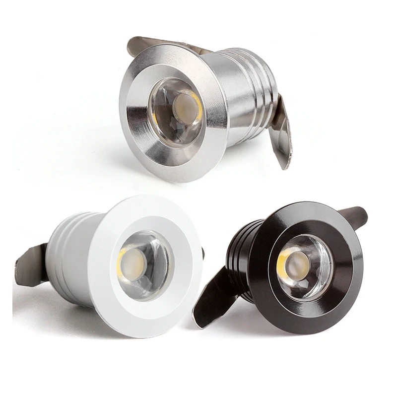 1W LED 미니 천장 작은 스포트라이트 오프닝 20mm 매립형 구멍 디스플레이..