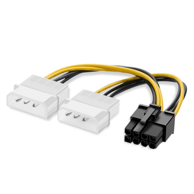 sourcing map Cavo PCIe da 6 pin maschio a 8 pin