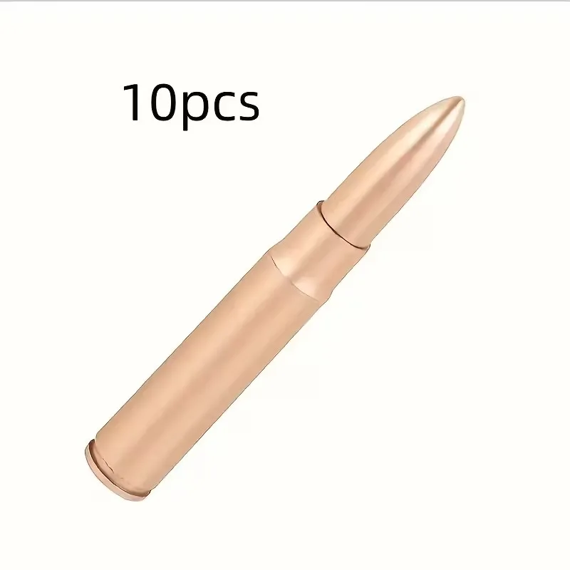 Set di 10 penne a sfera portatili in plastica con punta in acciaio da 0,7 mm, penne resistenti per studenti, scuola, ufficio e uso aziendale - immagine 2