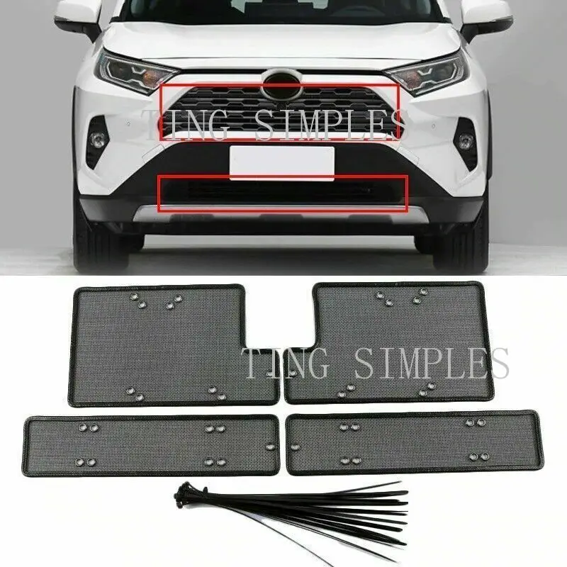 

Передняя решетка из нержавеющей стали для Toyota RAV4 2019-2022