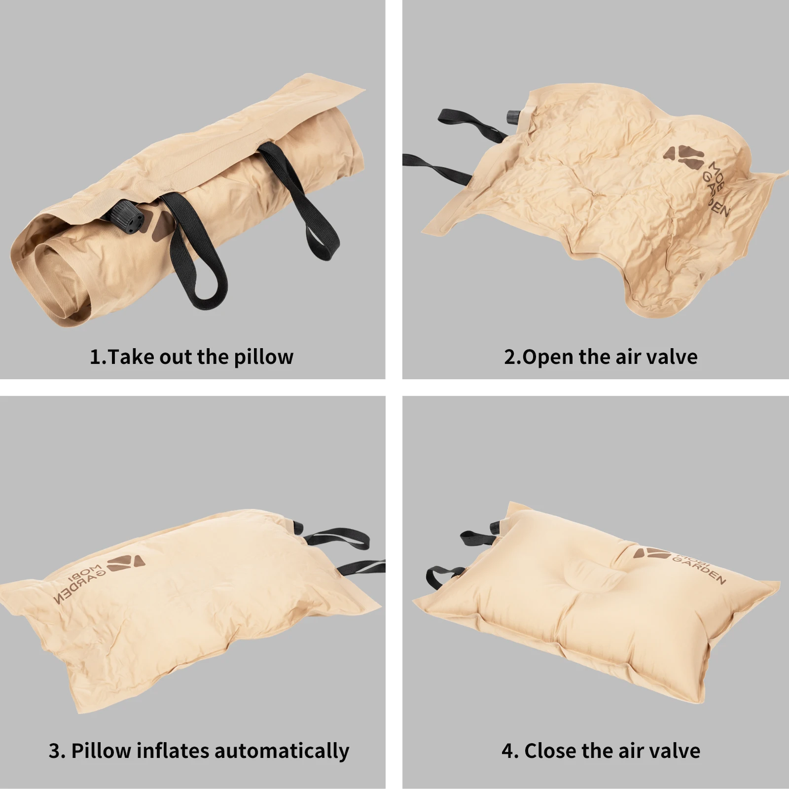 Inflatable camping pillow MOBI GARDEN Camping Inflatable Pillow Automatic Ultralight Sponge Comfortable Outdoor Travel Sleeping Pillow inflatable pillow camping pillow