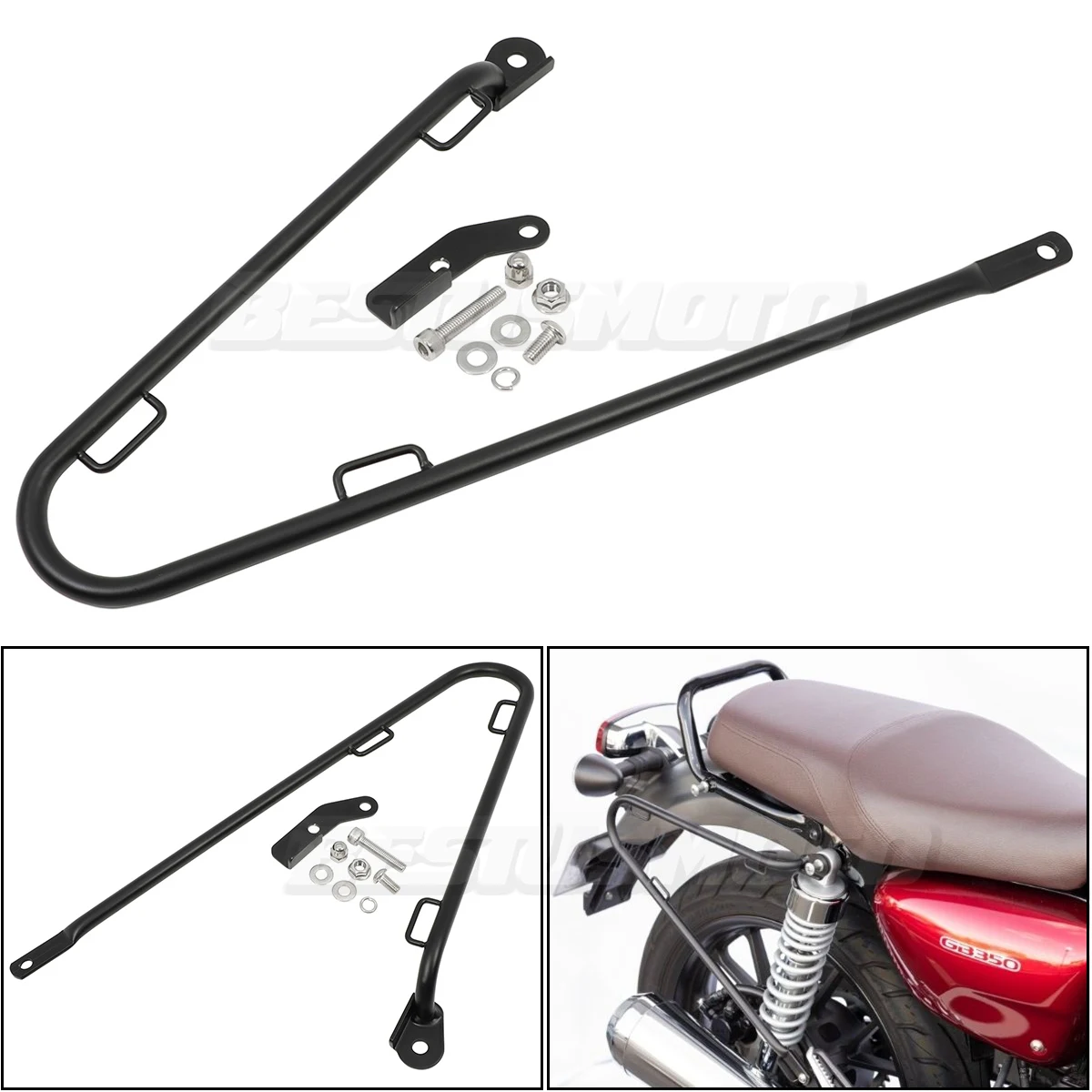 

Motorcycle Right Side Pannier Rail Saddlebag Supports For Honda GB350 GB350RS CB350 Hness CB350S 2021 2022 2023