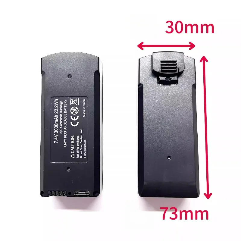 Deux batteries rechargeables 7.4V 3000mAh pour vélo électrique dans leur emballage, prêtes à l'emploi.
