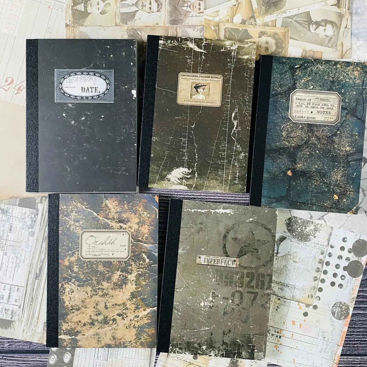 100 Blatt Vintage Scrapbook Papier Set DIY Scrapbooking Collage Junk Journal Ästhetik Briefpapier Planer Dekorpapier