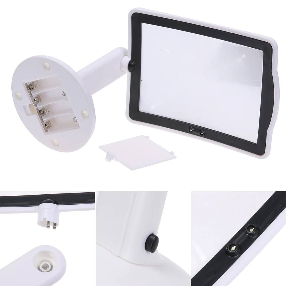 3X 180&deg; Rotatable Magnifying Glass Handsfree Loupe Screen Reading Foldable Multi-function Convenient LED Light,magnifying glass,reading magnifier