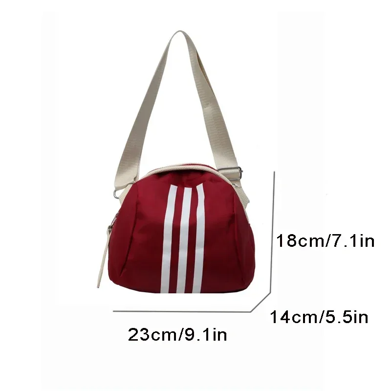 Women Striped Nylon Turtle Bag Shell Fashion Crossbody Casual Large Capacity Casual Fashion Small Bag