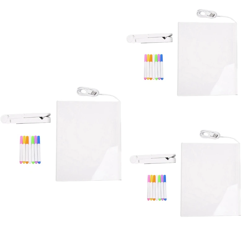 LED 노트 보드, 빛나는 아크릴 메시지 마커 보드, 조명 화이트 보드, 보드 ..