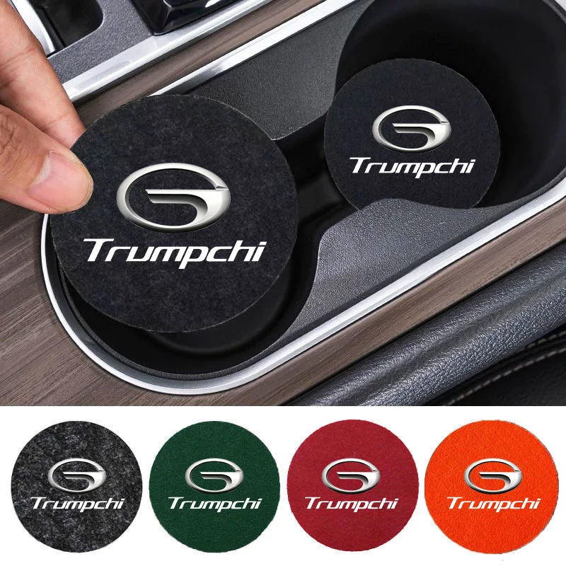 Heat-insulating non-slip coasters For Trumpchi Gac GS8 GA8 GE3 GS3 4 5 Plus Coupe GM8 GM6 GA5 GA3 GA4 GS7 GA6 car Accessories