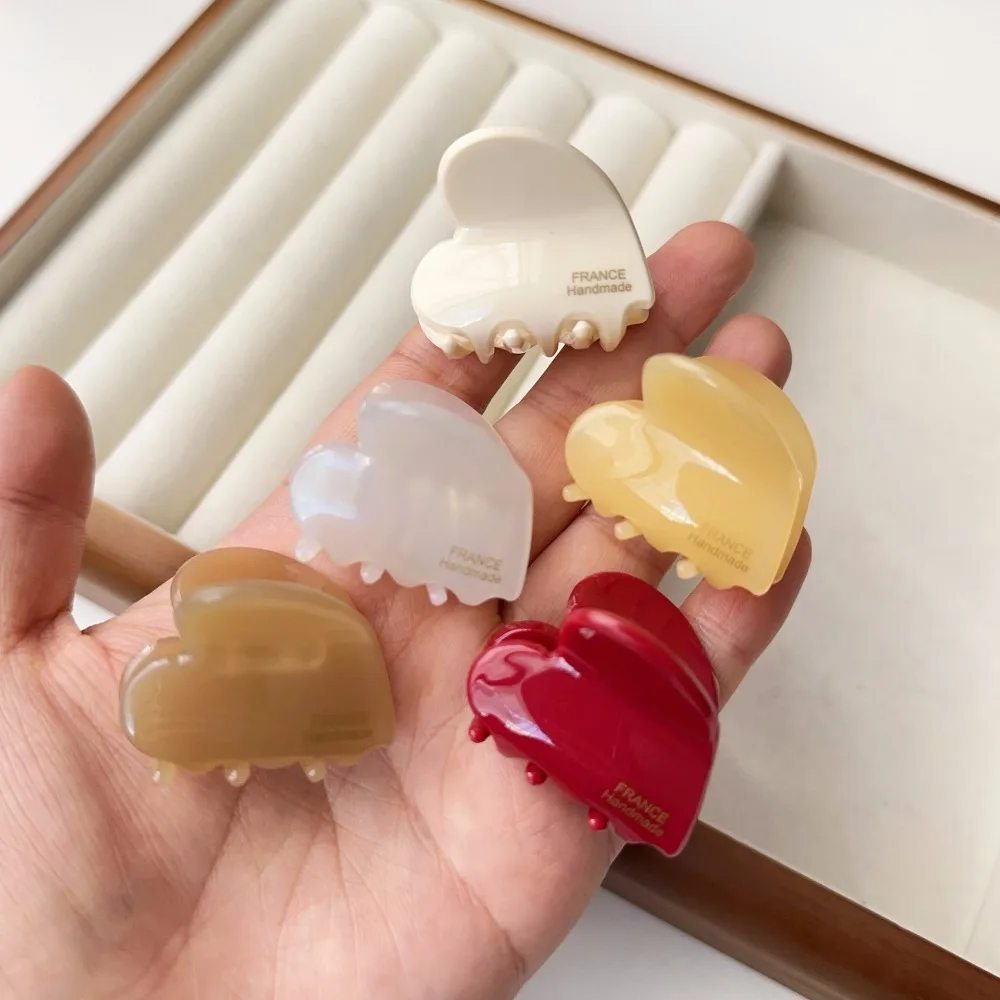 

Зажим для волос Y2K с сердечками, темпераментная Заколка-пряжка с уксусной кислотой, аксессуары для волос, головной убор на каждый день