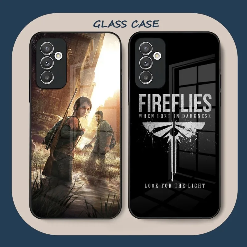 

The Last Of Us Phone Case Tempered Glass For Samsung S23 S22 S20 A52 A51 A22 A12 A32 A72 Ultra Note 20 10 Pro Plus Coque