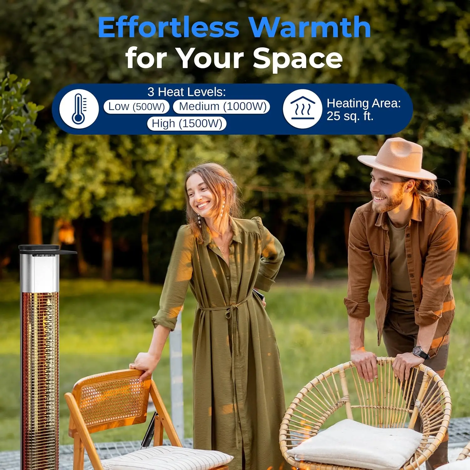 1500W Infrared Electric Patio Heater 4