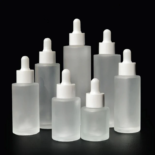 Bouteille compte-gouttes en verre blanc de 30ml, avec compte-gouttes et  pipette en verre - AliExpress