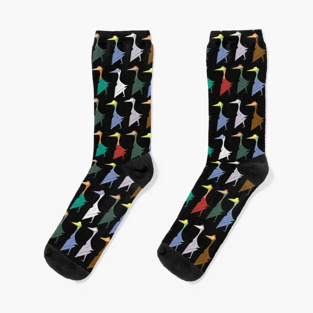 

Quetzalcoatlus Pattern Socks funny gifts retro loose Children's Socks Women's Men's