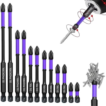 Magnetic Anti-Shock Impact Screwdriver Bits 1