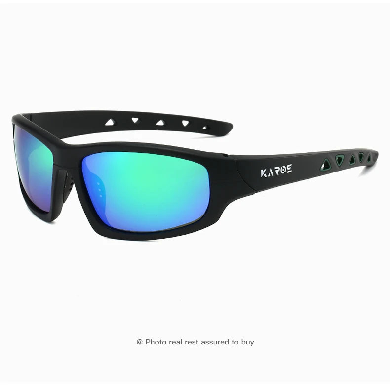 Polarisierte Sport-Sonnenbrille mit rutschfesten Nasenpads und sicherer Passform für Tennis, Fußball und andere dynamische Sportarten für Männer und Frauen – Detail 14