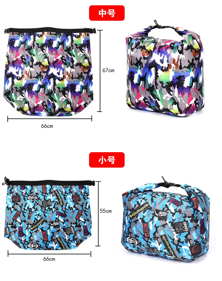 Description Picture 4 of itemLarge Capacity Folding Fishing Bag, Portable Tackle, Waterproof, Outdoor, Dry Fishing Gear for Handbag, Dazzle with Color