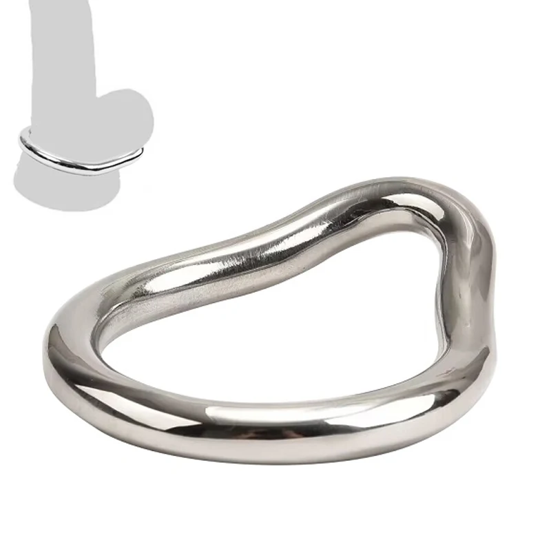 5pcs crystal cock ring delay ejaculation penis rings for men male flirting adult supplies sex toys 18 Stainless Steel Penis Lock Cock Ring Set Man Metal Small Large Delay Ejaculation Penis Ring Ball Stretcher Erection Male Sex Toy