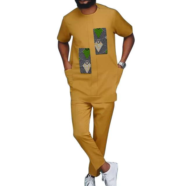 Chinedu Short Sleeve Dashiki Outfit - Image 2