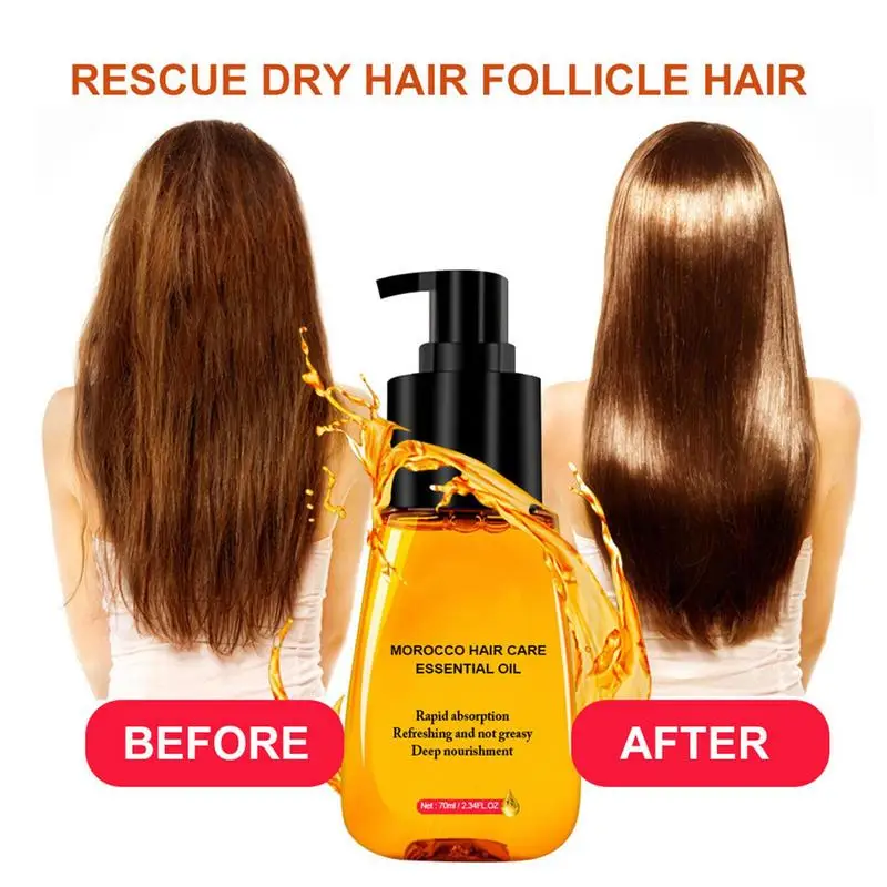 Hair Oil Essence Hair Oil For Curly Frizzy Organic Argan Oil