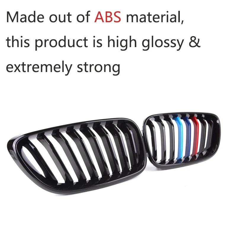 2 Series F22 Carbon Fiber + ABS Front Bumper Racing Grille Kidney Grills For BMW F87 M2 F23 Convertible F22 Coupe 2014 -