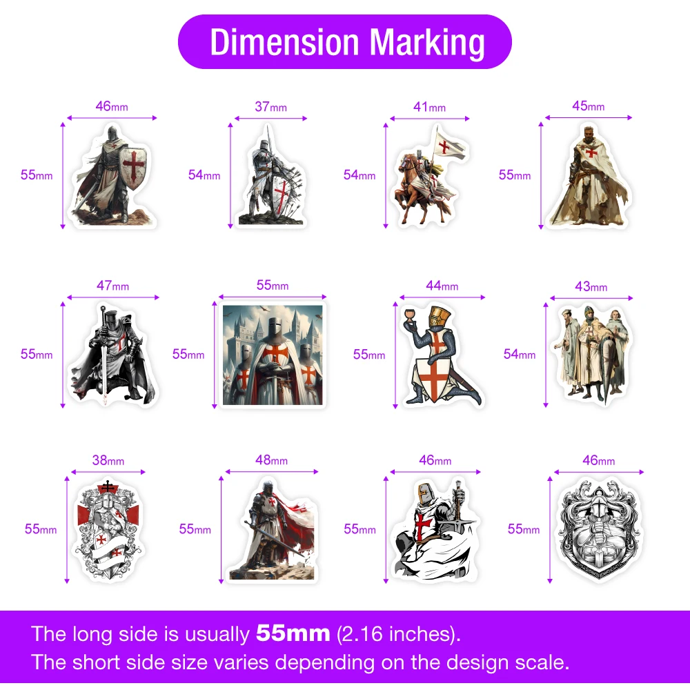 Crusader Templar Knight Stickers Art DIY Gift Kids Toy Decal For Laptop Phone Scrapbook Luggage Decorative Bottles Waterproof cartoon stickers,decorative stickers,self adhesive stickers,custom stickers,stationery stickers,paper stickers,adhesive stickers,decorative labels stickers,cartoon sticker,diy scrapbooking accessories