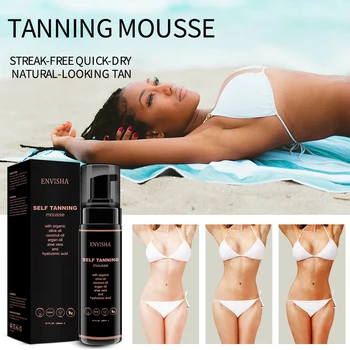 Advisha Mousse abbronzante per il corpo cura della pelle Spray per il viso veloce crema abbronzante idratante fondotinta abbronzante lozione nutriente