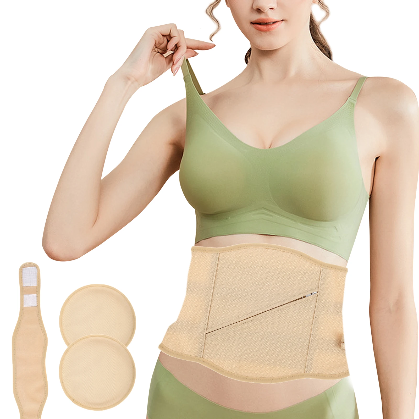 

2/3Pcs Neck Waist Oil Pack Set Washable Reusable Essential Oil Wrap Mess-Free Oil Pack Wrap with Adjustable Elastic Strap