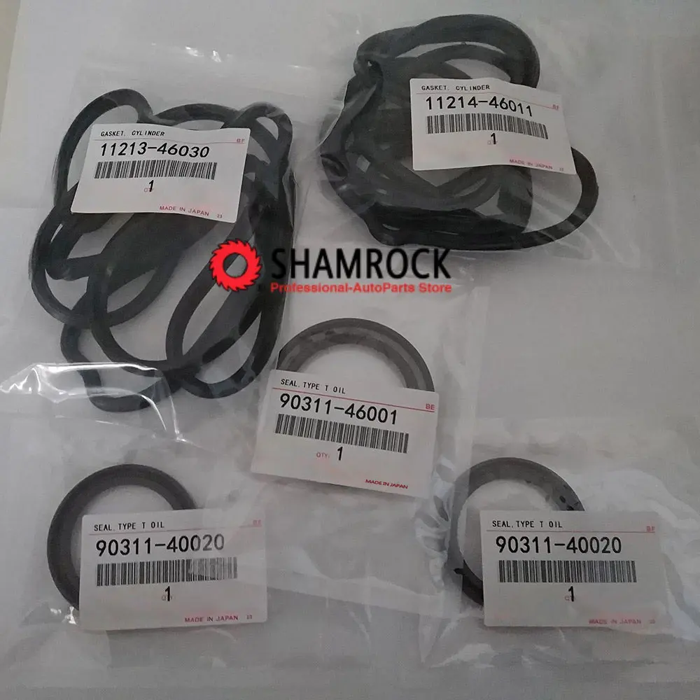 Valve Cover Gaskets W Crank And CAM Seals 11213-46030 11214-46011 90311-40020 90311-46001 Llexus GS300 IS300 Ttoyota Supra
