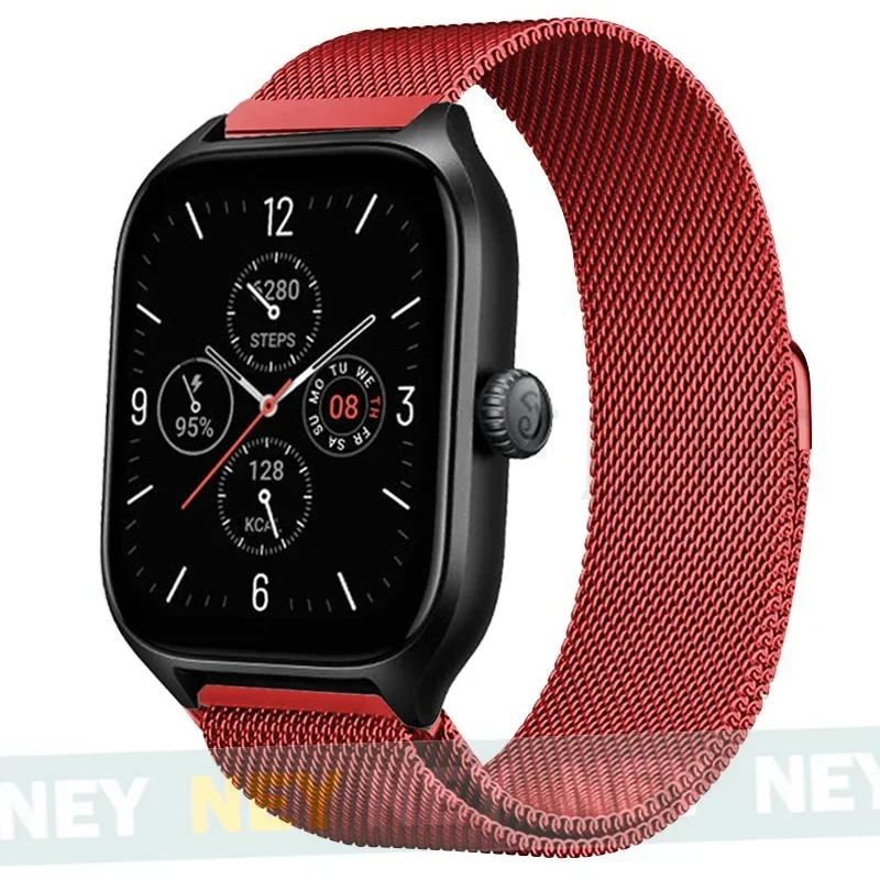Sleek Milanese Loop Metal Bracelet Watch Band, 20mm/22mm Strap