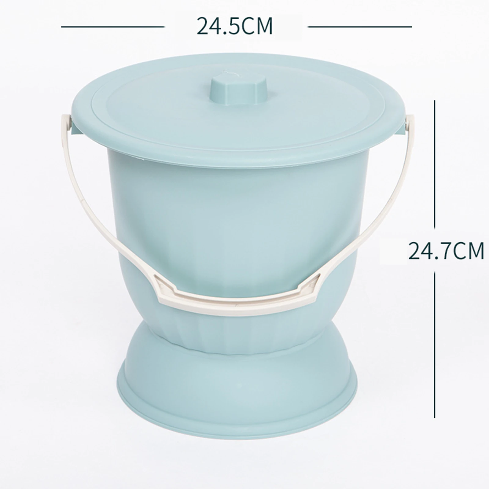 Household Spittoon with Lid Urine Bucket Bottle Portable Thickened Toilet Durable Chamber Pot for Kids Child Use Bedroom Night 5