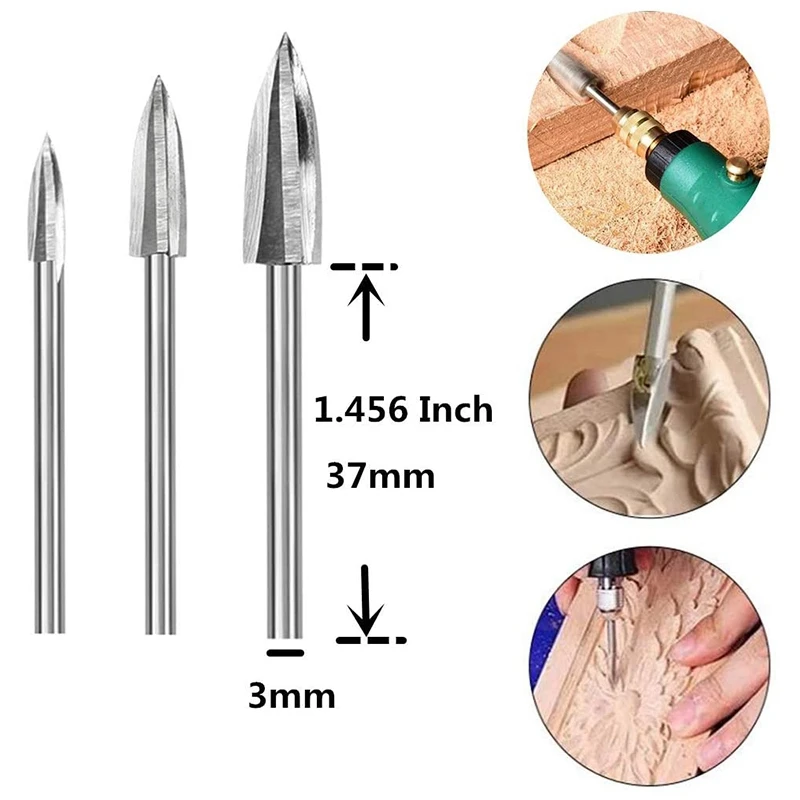 wood saw machine 20PCS Wood Carving Drill Bit Steel Carving Drill Bit Set Is Used For Woodworking Carbide Grinding Drill Bit Carving cnc wood router machine