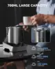 Wamife Milk Frother Electric 700ML 4 in 1 Milk Steamer & Heater, Detachable Stainless Steel Milk Cup, Auto Shut-Off Non-Stick In 5