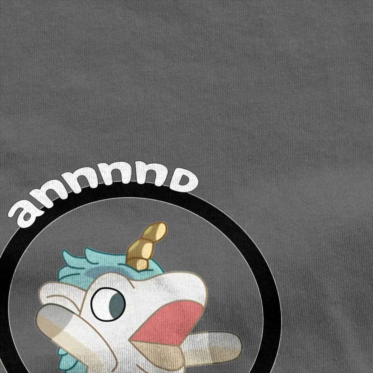 Whimsical Blue Unicorn Graphic Cotton T-Shirt - Casual Beach Novelty Short Sleeve Tee
