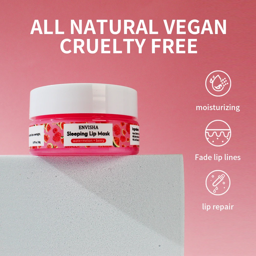Lip Mask Sleeping Maintenance Moisturizing Fade Lines Nourishing Balm Skin Care Beauty Health Exfoliating Anti Drying Watermelon