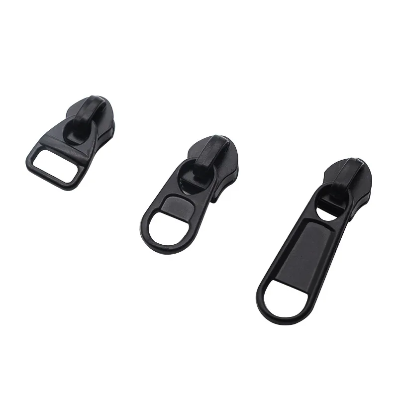 10pcs 5 Zipper Sliders For Nylon Zippers Black Normal/Reverse Zips