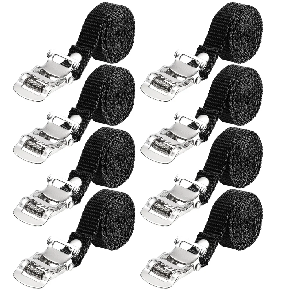

8 Pcs Non-slip Pedal Straps Fitness Bike Gym Cycle Iron Stationary Cycling Fix Bands