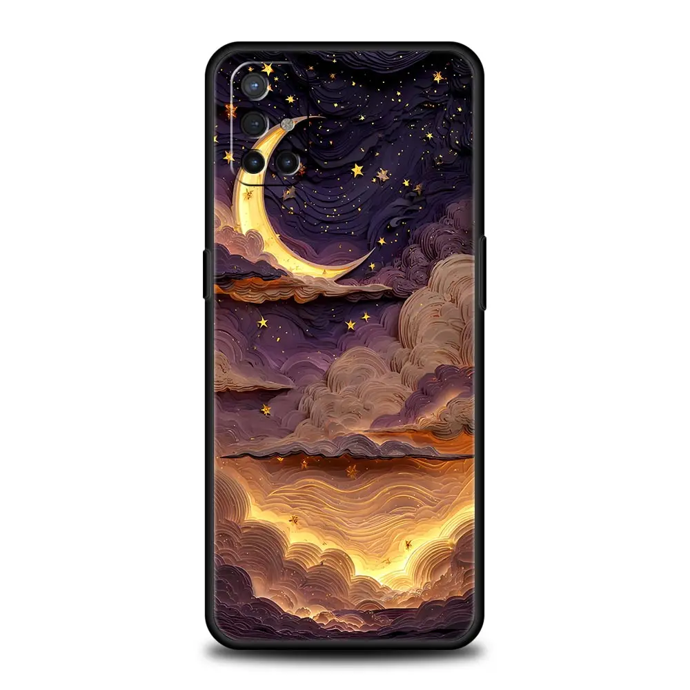 Moon Cloud Comic Style Phone Case - Artistic Protective Cover