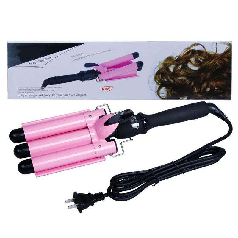 Professional Three Barrel Ceramic Hair Curler Wand