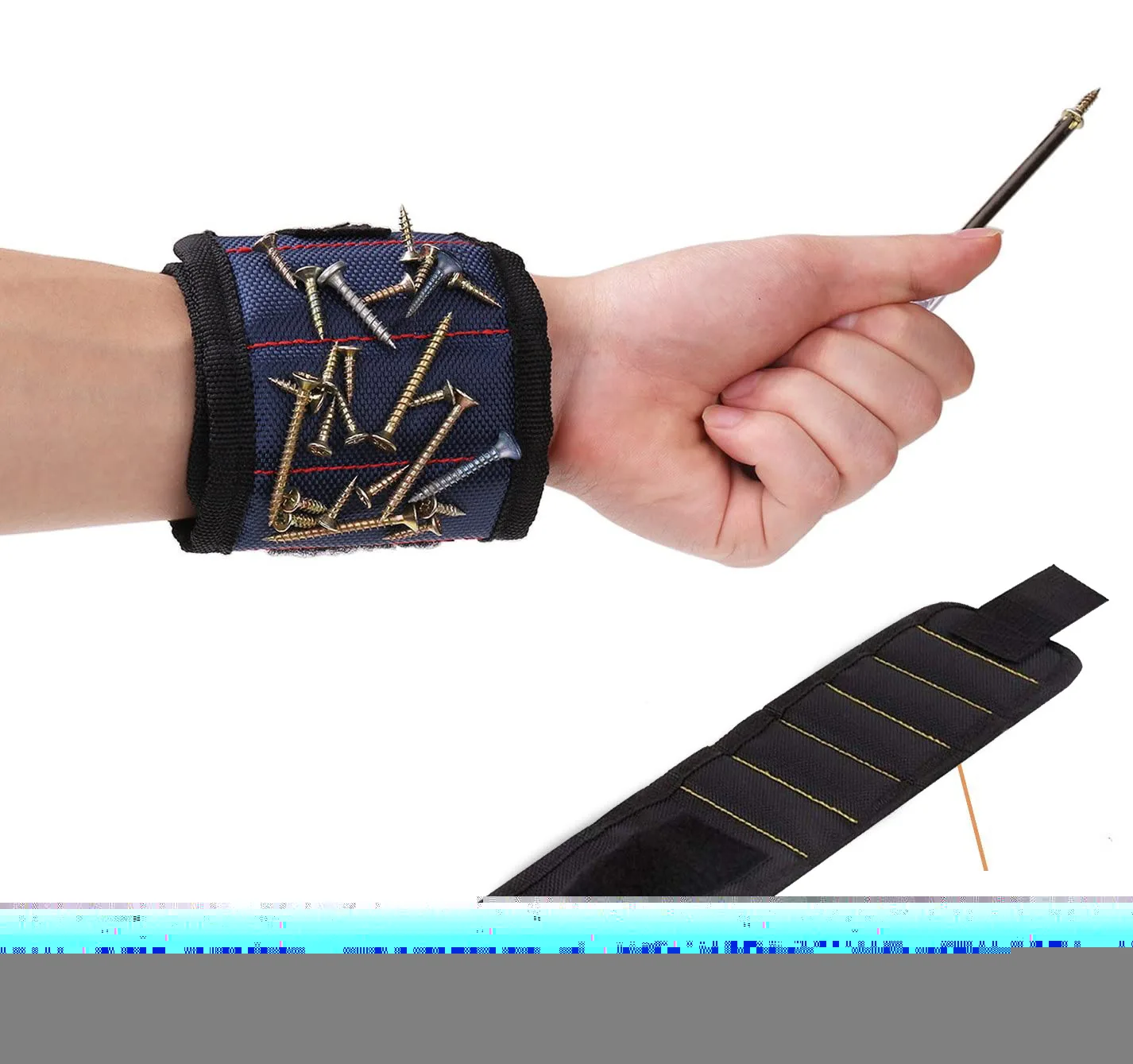 Polyester Magnetic Wristband 15pcs Powerful Magnet - Image 4