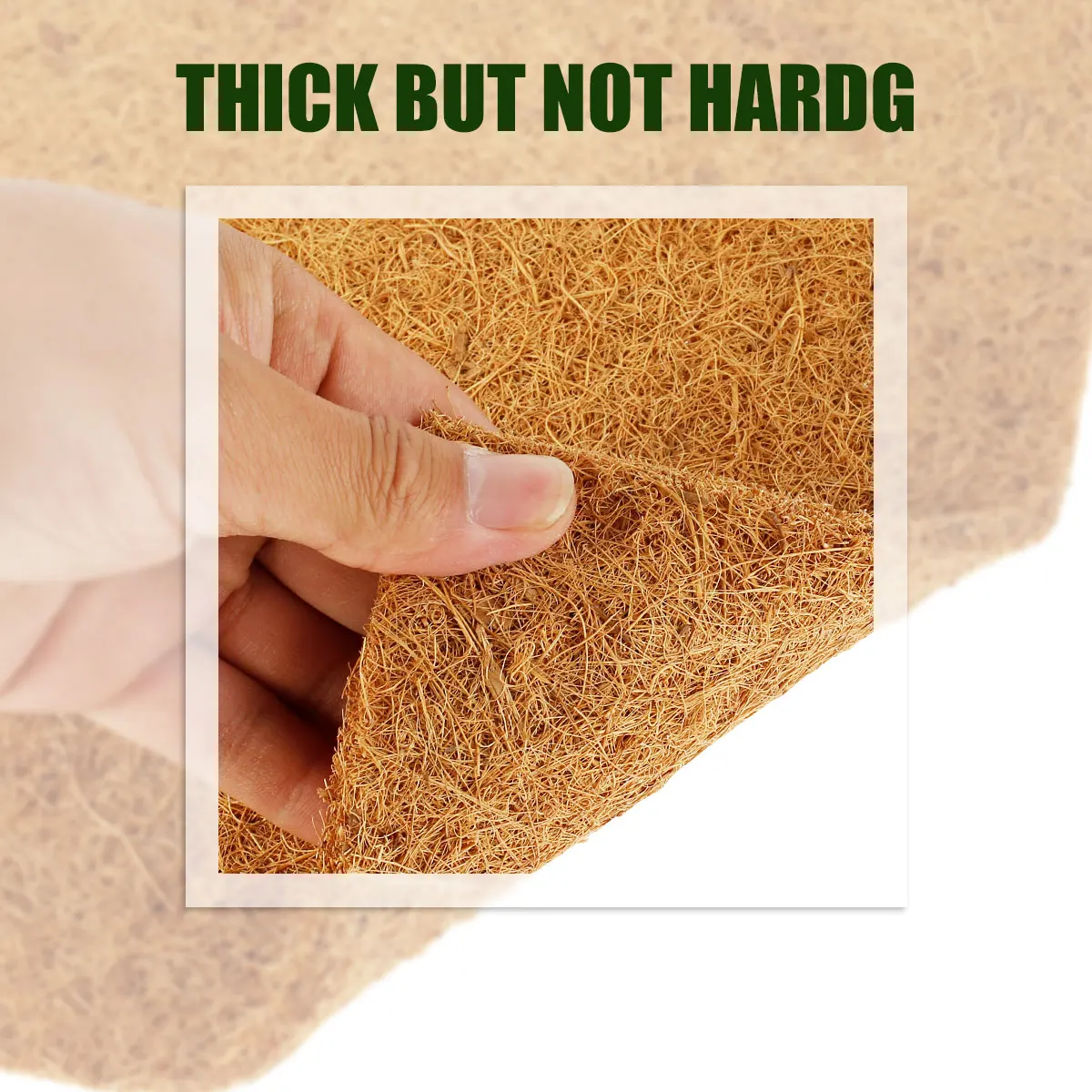 Chicken Nesting Pads Multifunctional Reusable Hens Nest Bedding Mats 13 x 13 Inches Natural Coconut Palm Hens Nesting Pad