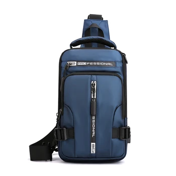 New Multifunction Crossbody Bag For Men Anti-theft Shoulder Messenger Bags Male Waterproof Charging USB Bag Casual Tote 6