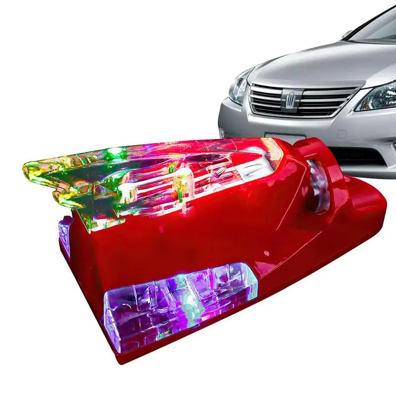 

Car Shark Fin Warning Light Wind Power Flashing Light Lamp For Car Antenna Signal Shark Fin Shaped LED Warning Light For