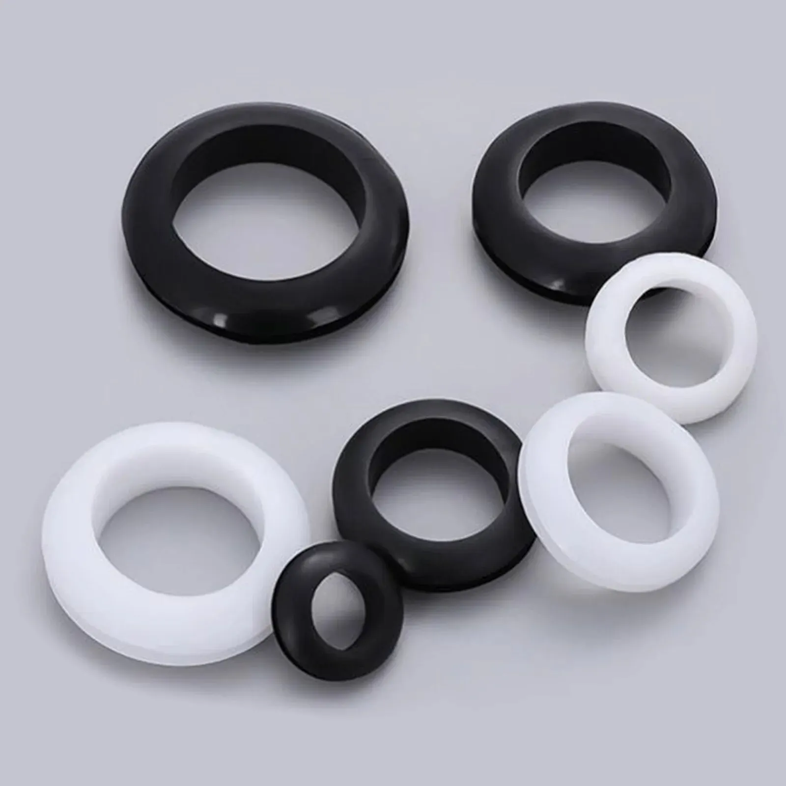 Rubber O Rings 73Pcs Soft Protective Ring Snap Seal Ring Suitable for Wire Pipe Insulation Protective Sleeve