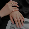 New 925 Sterling Silver Stress Relief Fidget Spinner Rings Rotate Beads Anxiety Adjustable Rings for Women Men Fine Jewelry 6