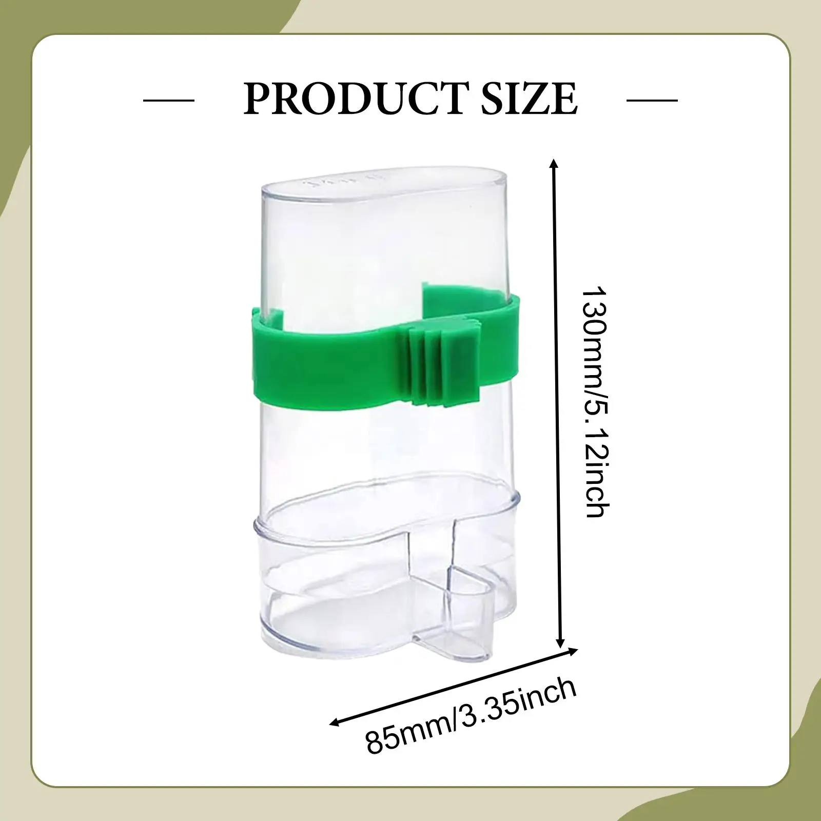2 Pieces Automatic Bird Water Dispenser Parakeet Waterer for Budgies Finch
